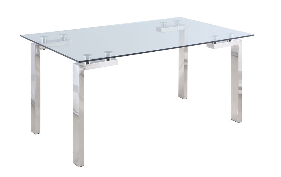 Thumbnail: Rectangular Glass Dining Table