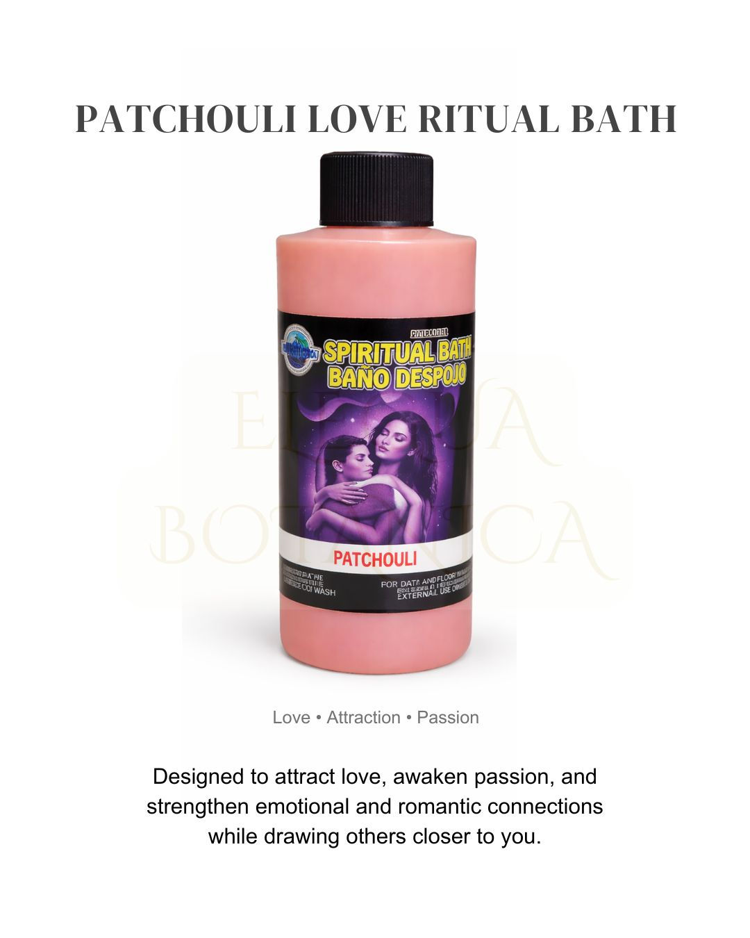 Patchouli Spiritual Bath for attraction, love energy, and grounding cleansing