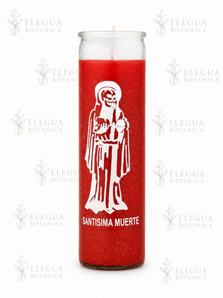 La Santa Muerte 7-Day Glass Candle (Red)