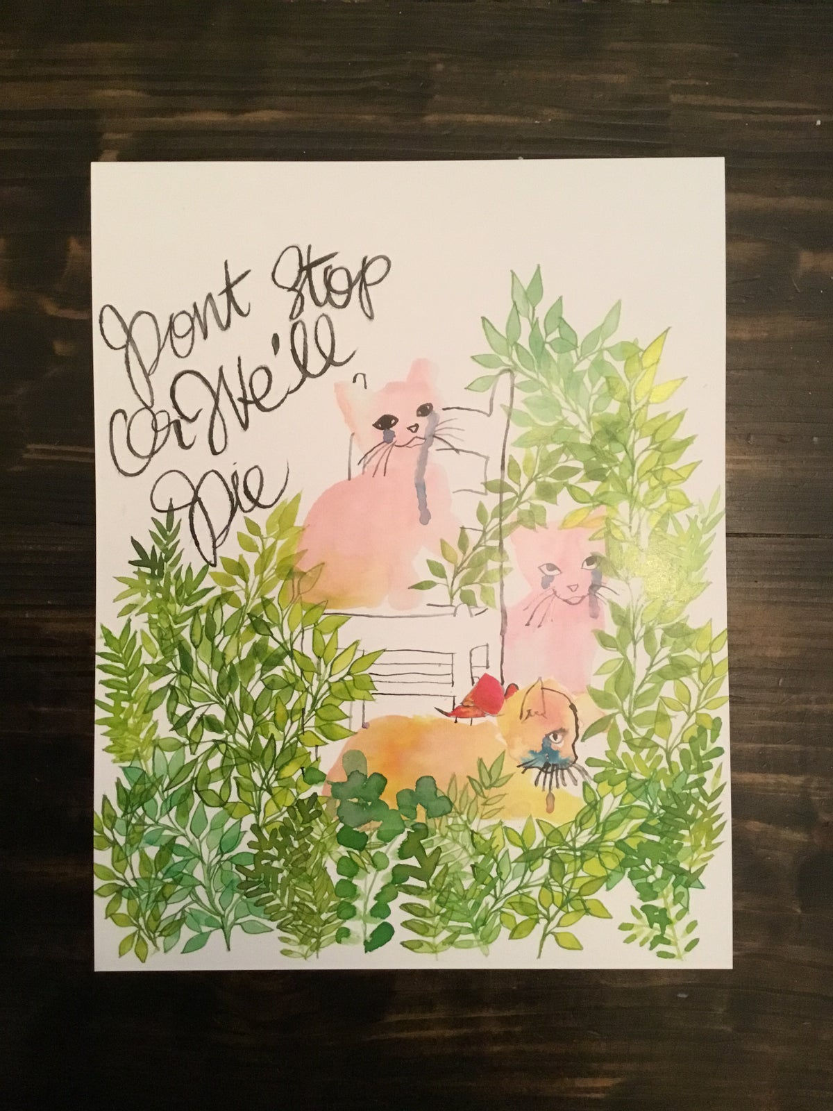 고양이 DSOWD 11"x14" 인쇄