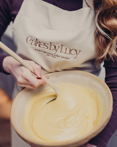 Cakes by Lucy mixing ganache