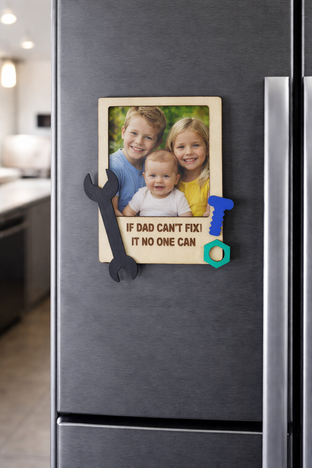 If Dad can't Fix It Fridge Photo Frame