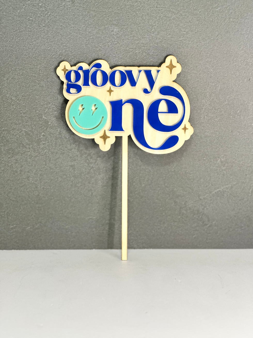 Thumbnail: Groovy One Birthday Cake Topper