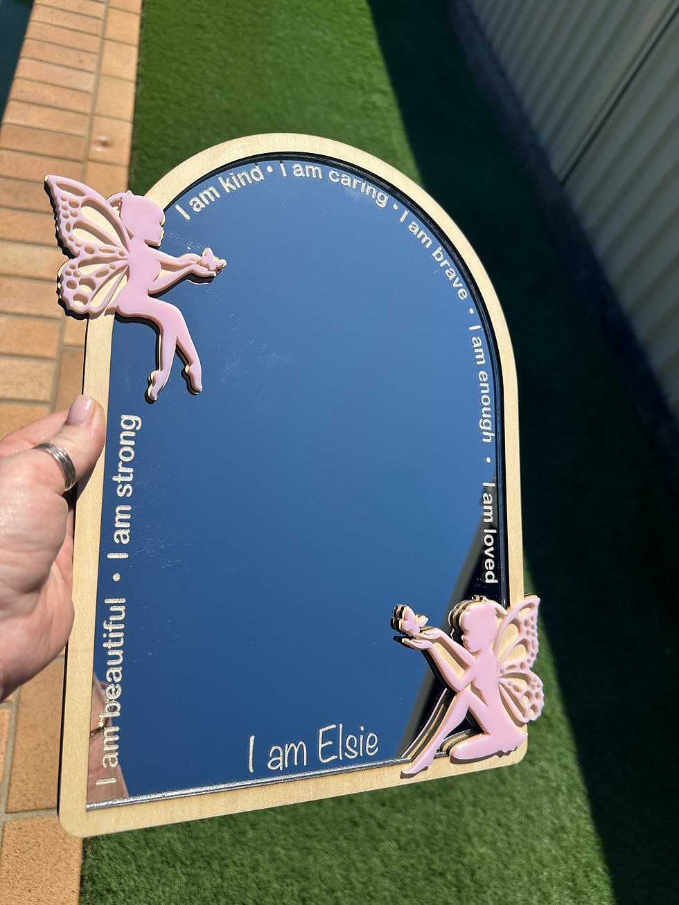 Thumbnail: Personalised Fairy Balloon Affirmation Mirror