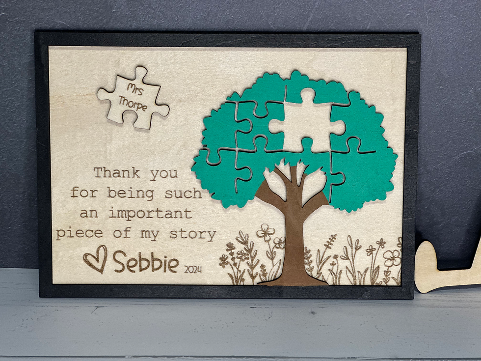 Thumbnail: Personalised Missing Piece to my Story Plaque