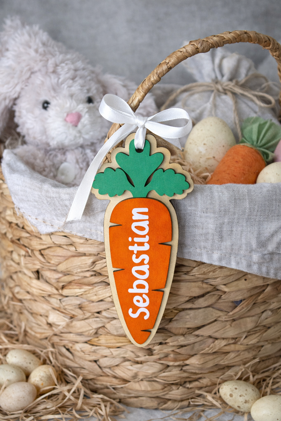 Thumbnail: Personalised Carrot Easter Tags