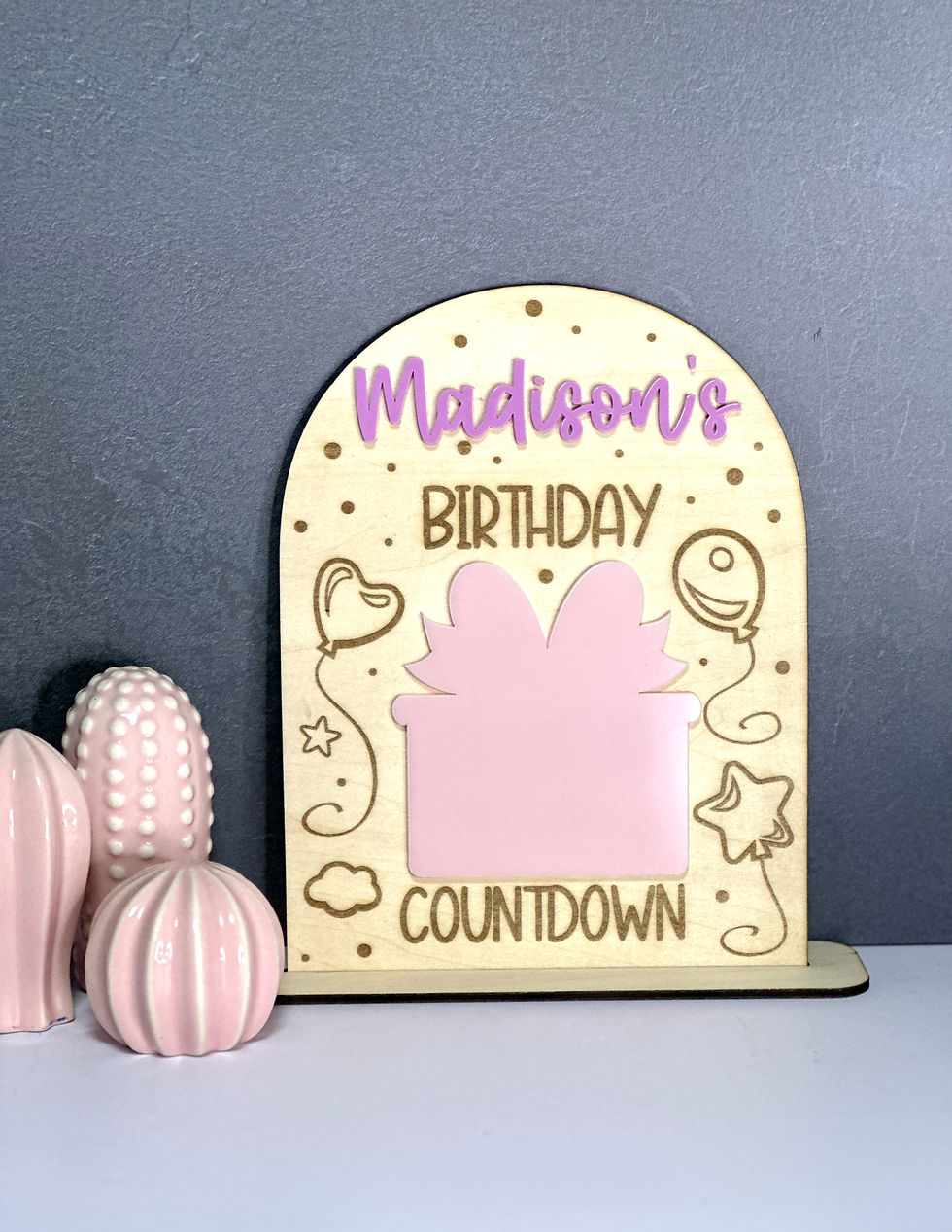 Personalised Birthday Present Countdown