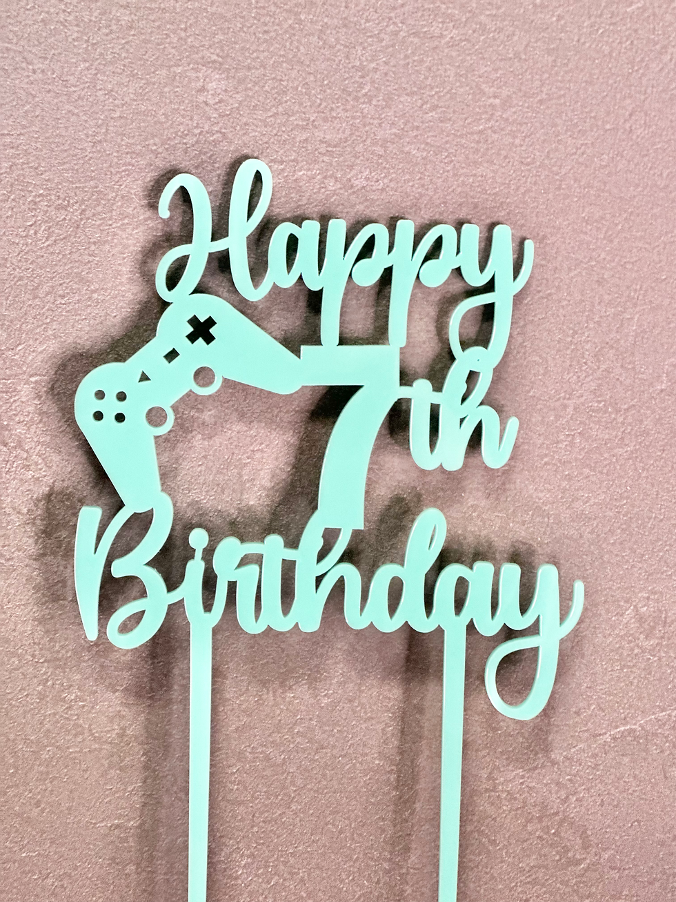 Thumbnail: Gaming Happy Birthday Cake Topper