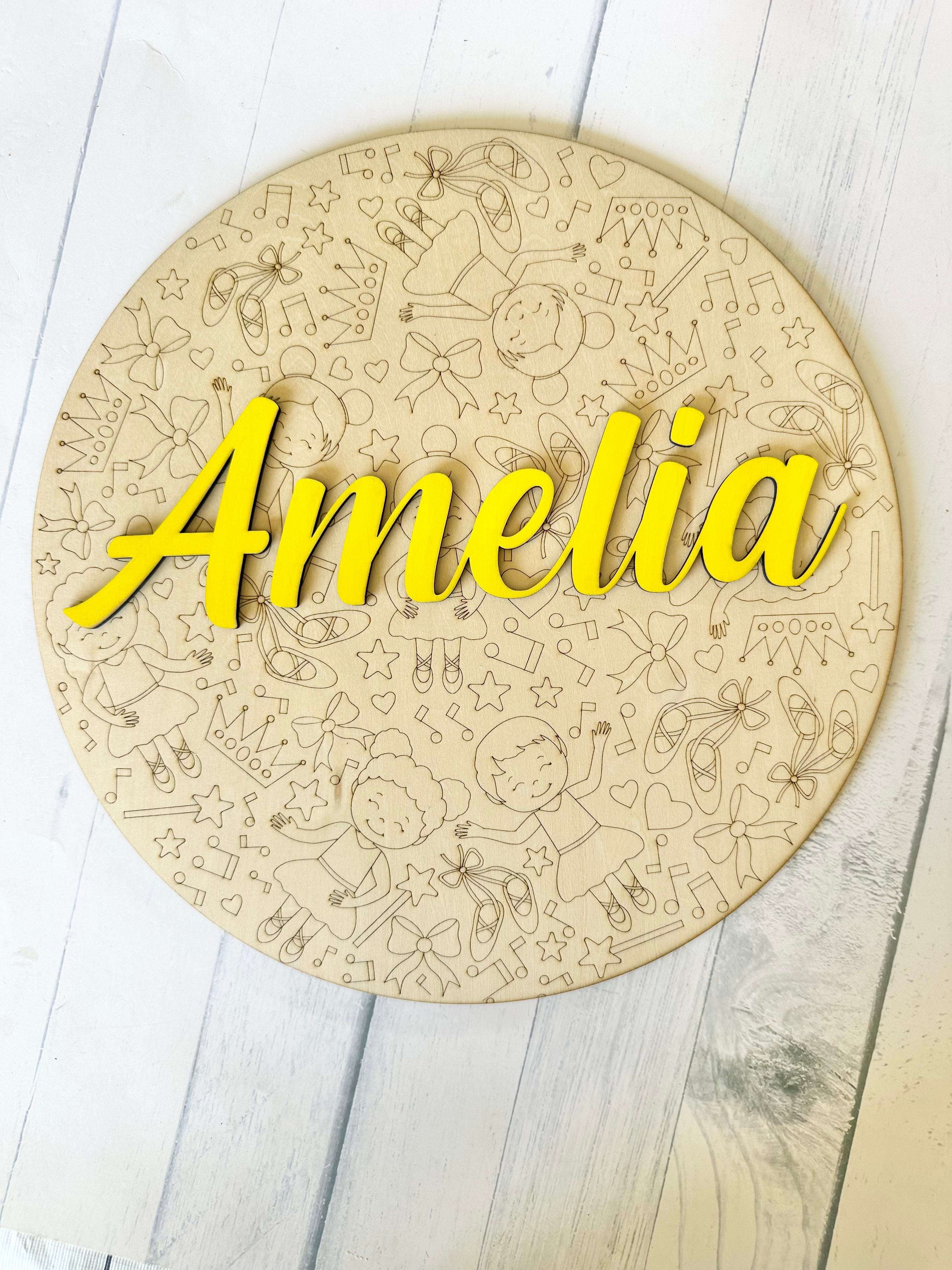 AMELIA Ballet Name Sign