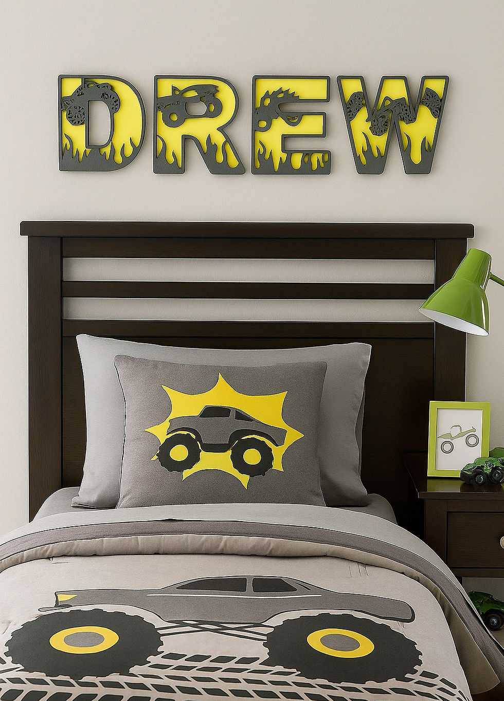 Monster Truck Letters