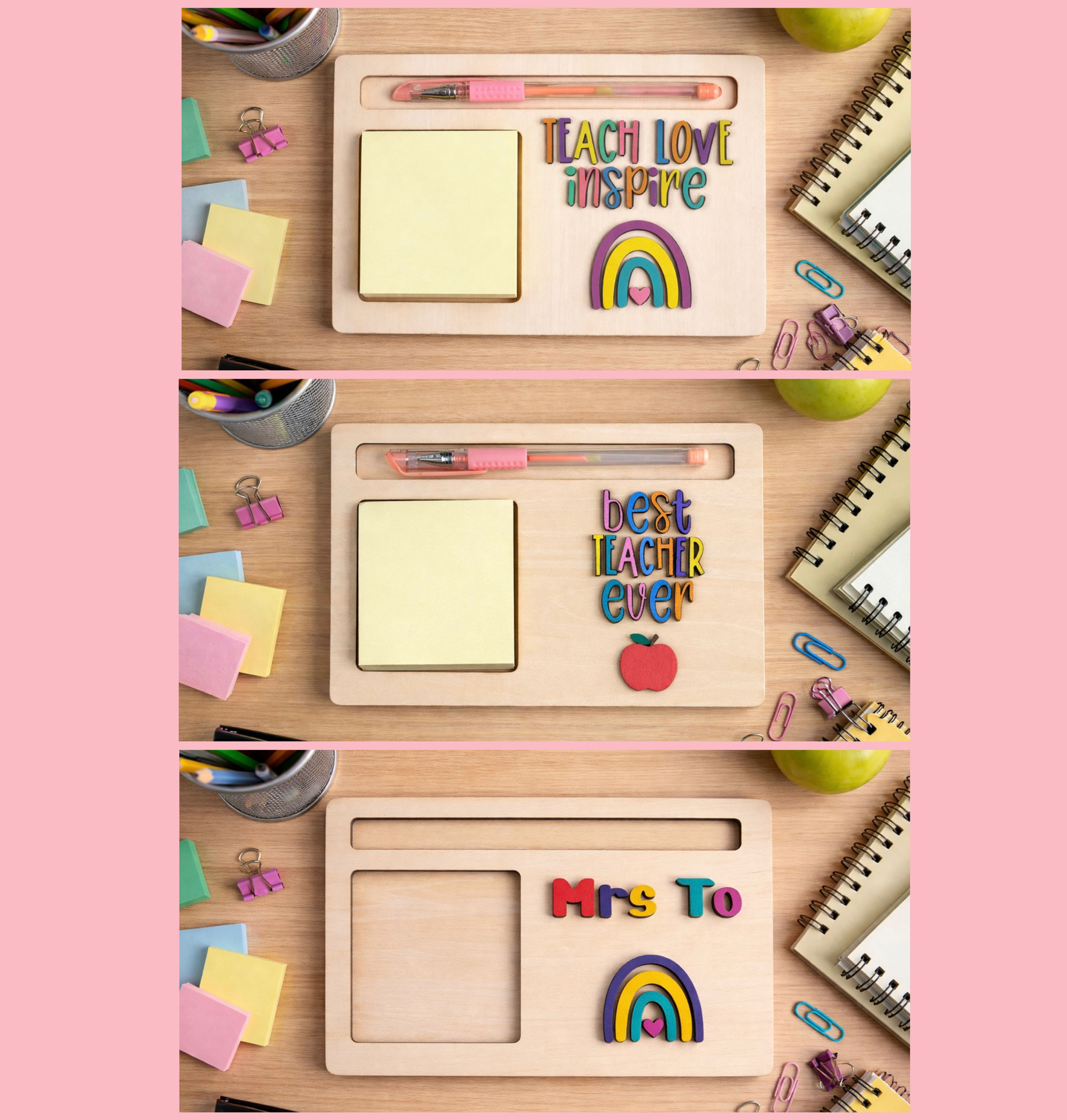 Teacher Pen and Note Holder