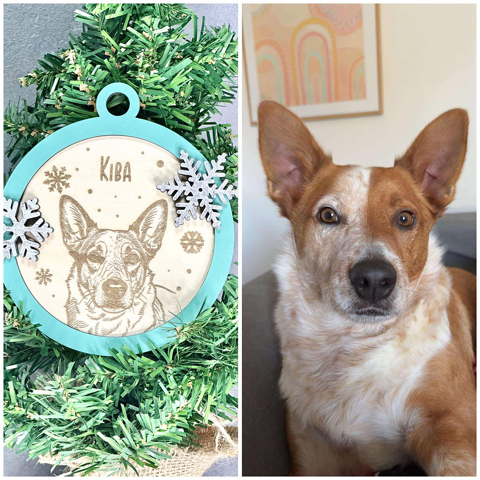 Personalised Photo Dog Christmas Ornament