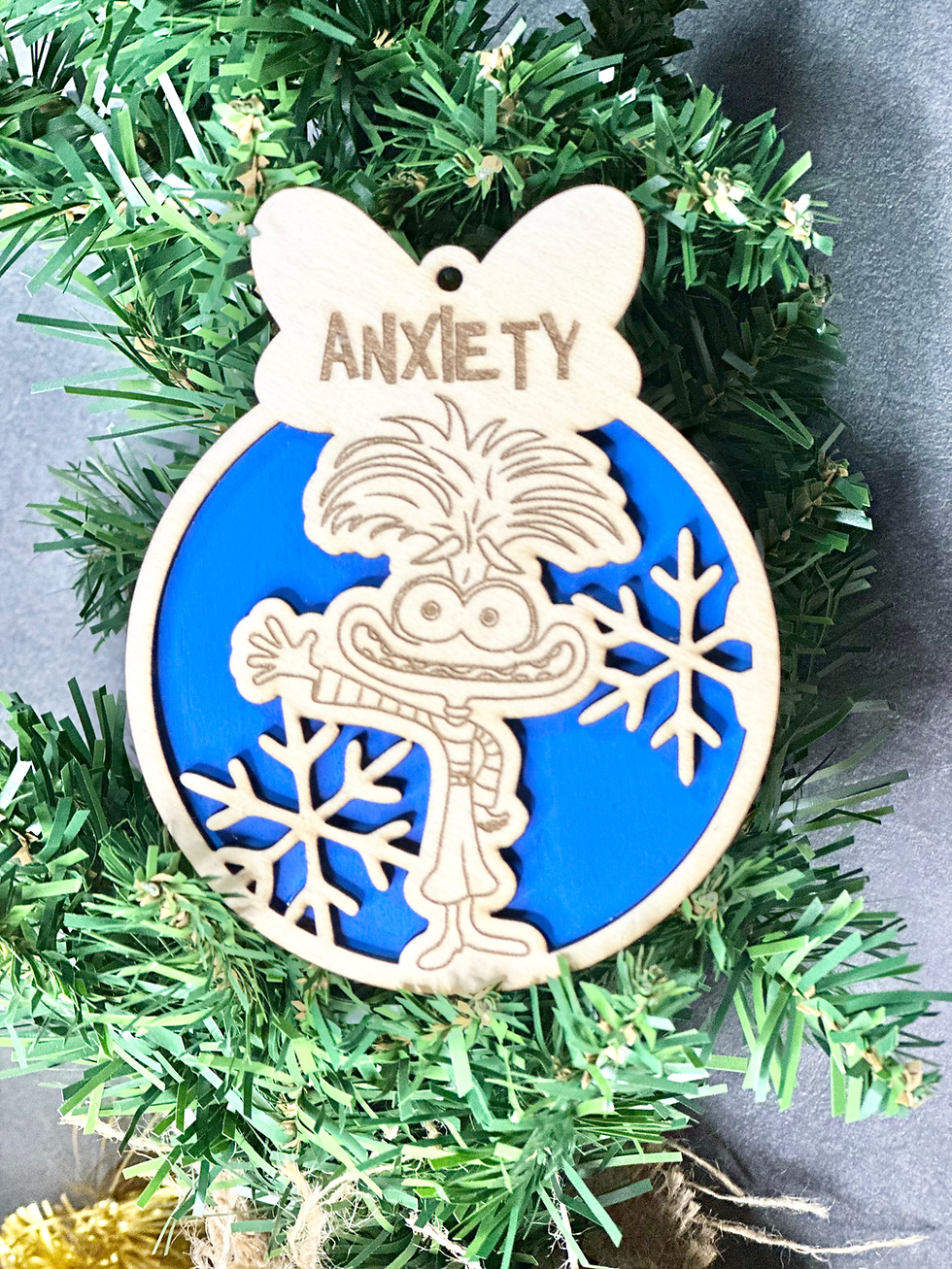 Thumbnail: Personalised Inside Out Christmas Ornament