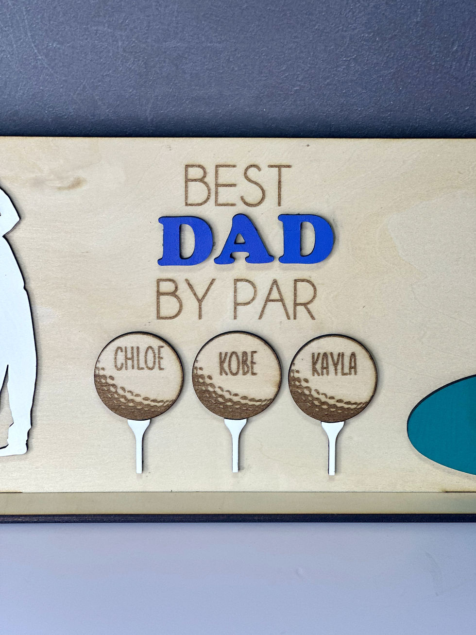 Thumbnail: Personalised 'Best Dad by Par' Sign