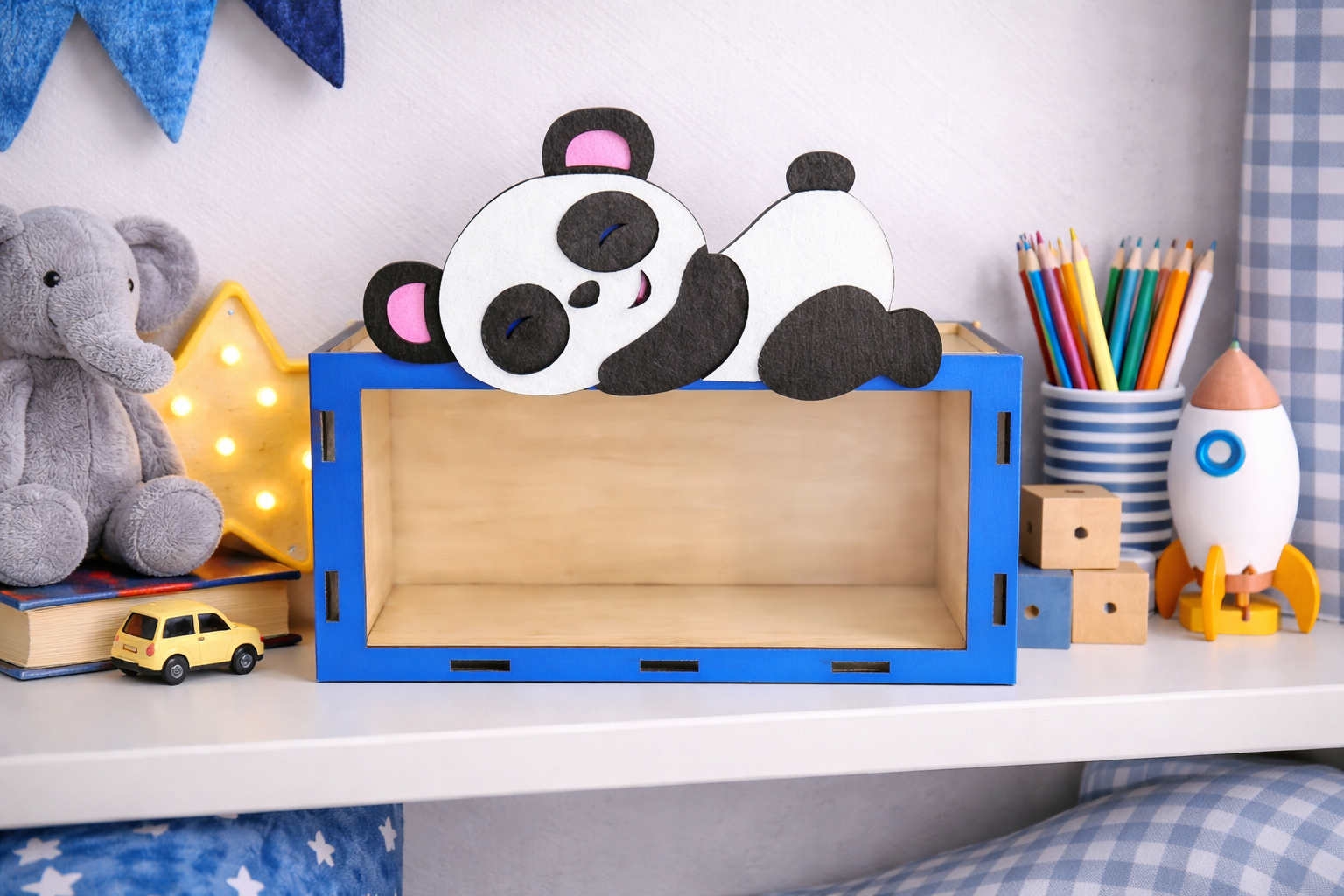 Personalised Sleeping Panda Money Box