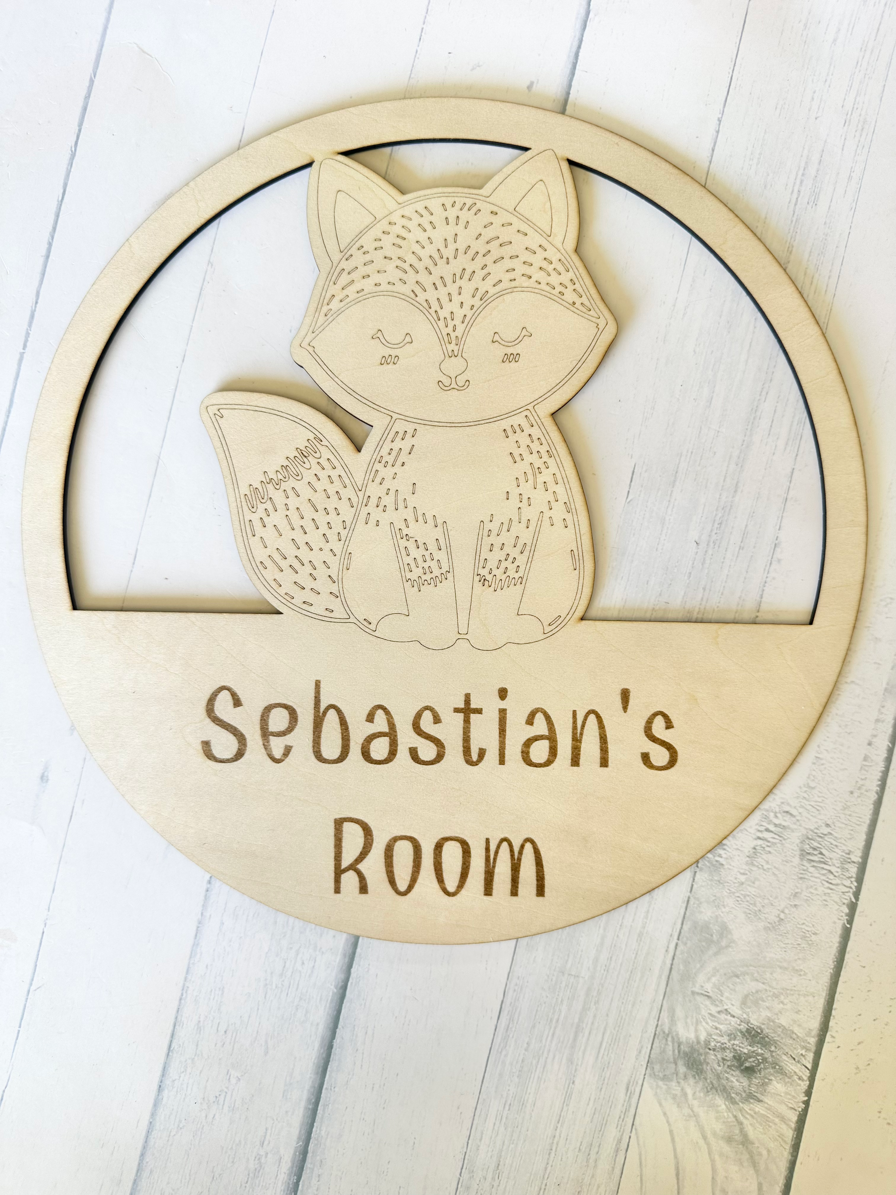SEBASTIAN'S Room Name Sign