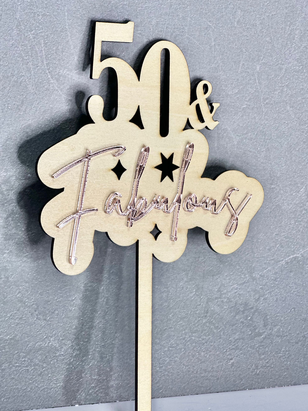 Thumbnail: 50 & Fabulous Cake Topper