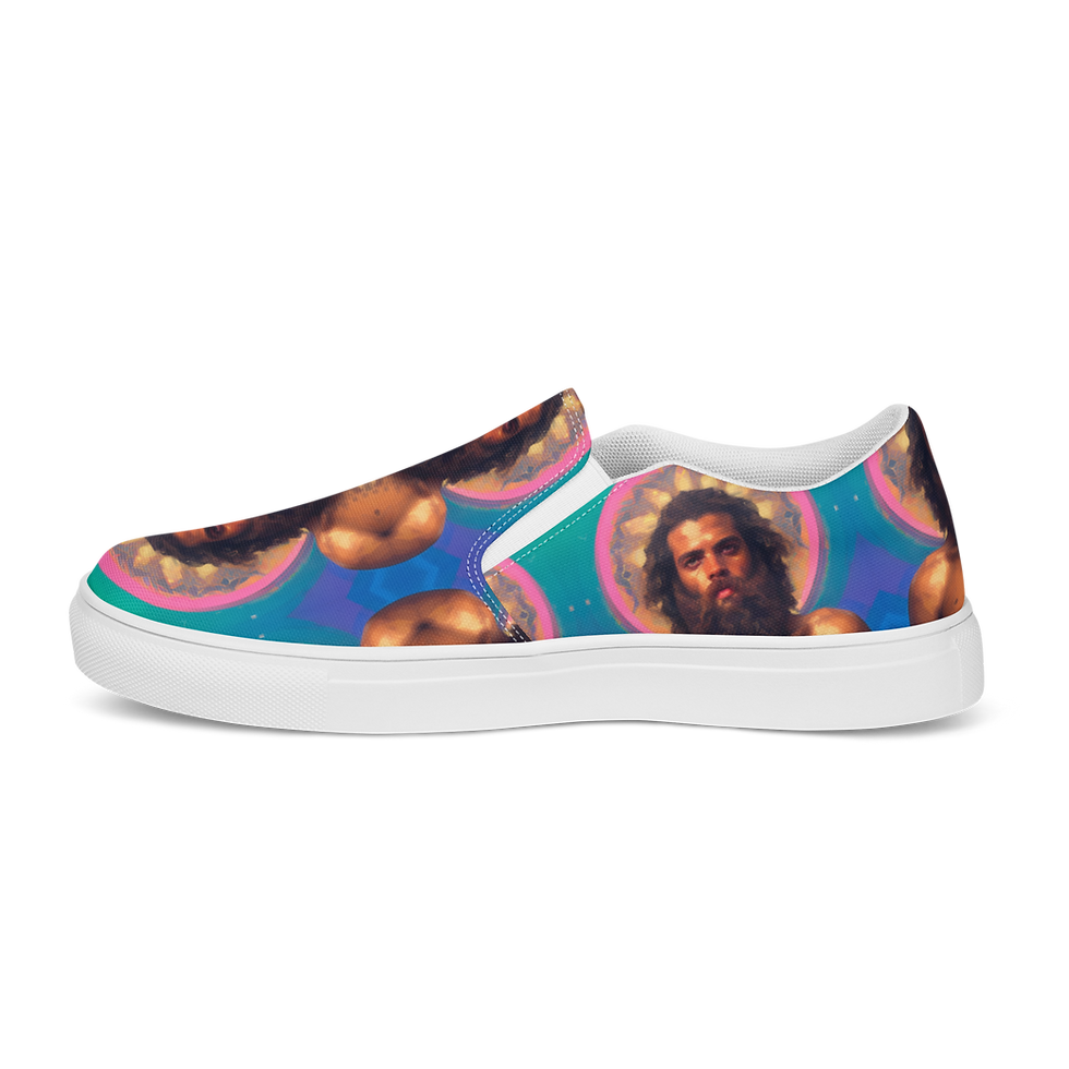 Thumbnail: Painting Mercury Women’s slip-on canvas shoes