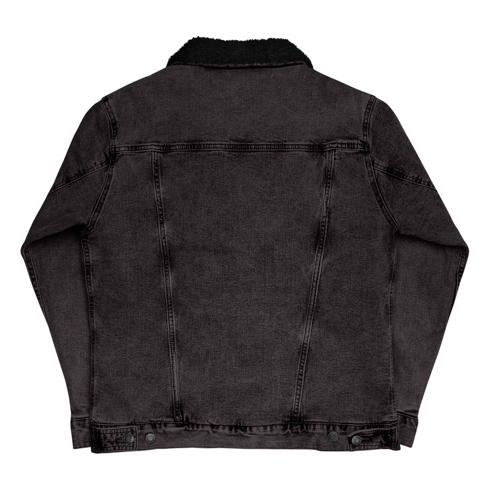 Thumbnail: Rock Mercury Unisex denim sherpa jacket