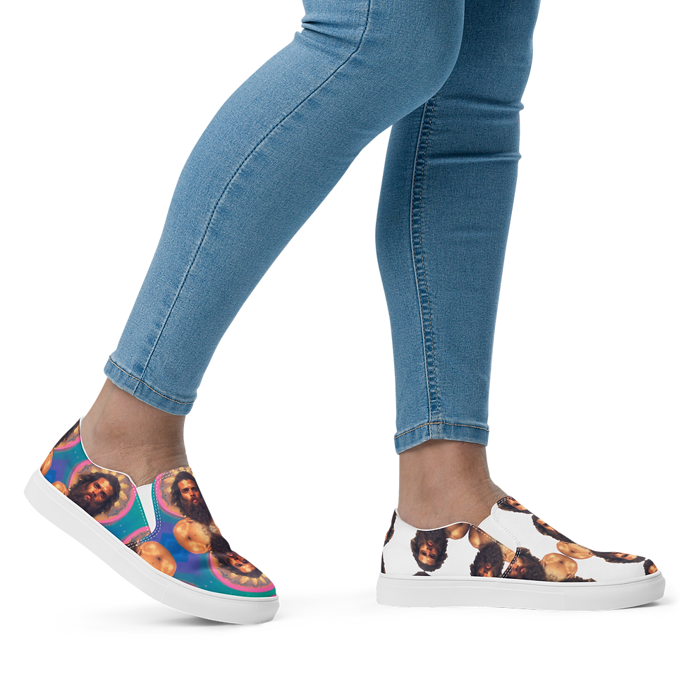 Thumbnail: Painting Mercury Women’s slip-on canvas shoes