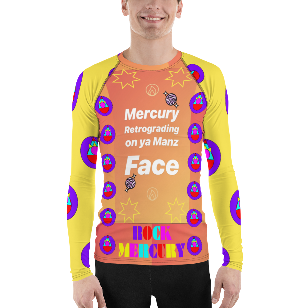 Retrograde Ya Manz Rock Mercury Men's Rash Guard