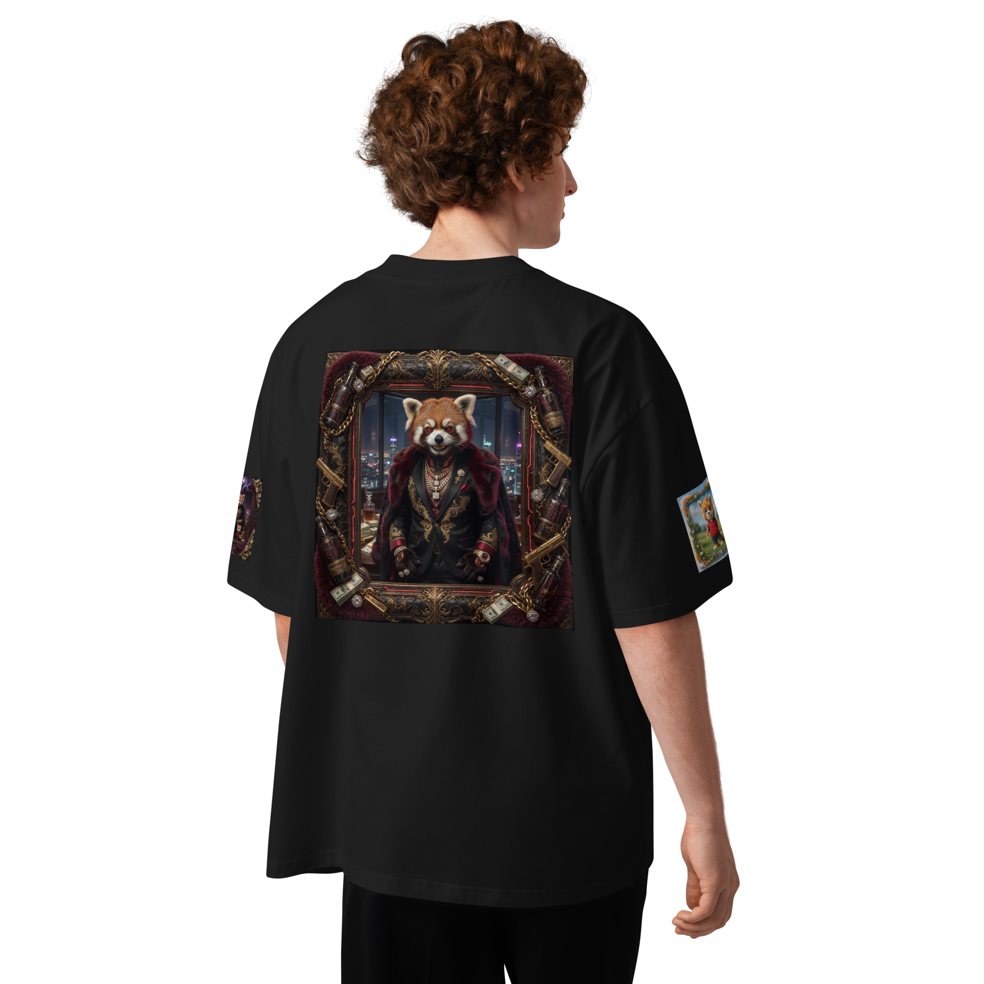 RUDY BAD Unisex organic oversized high neck ROCK MERCURY t-shirt