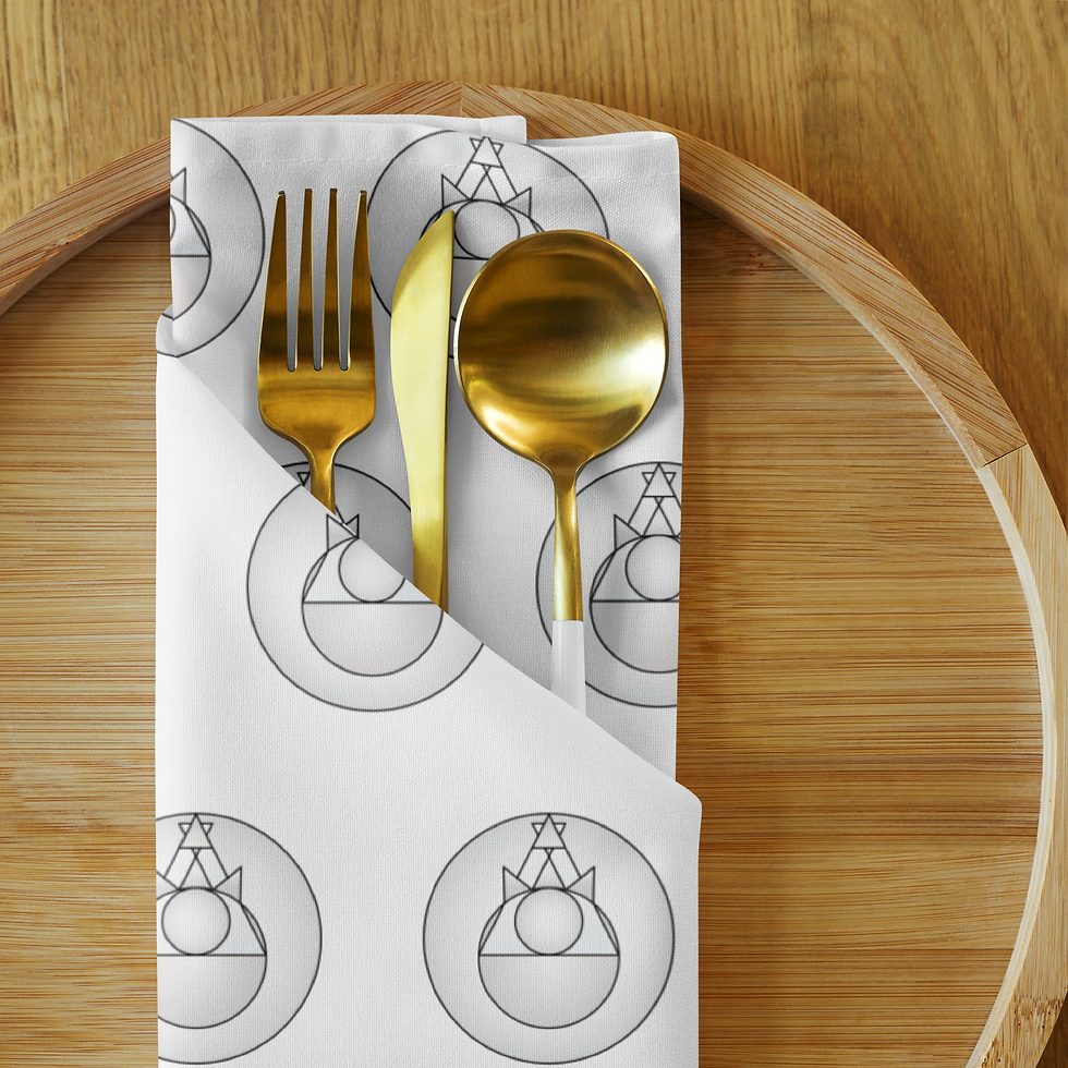 Thumbnail: Rock Mercury Cloth napkin set