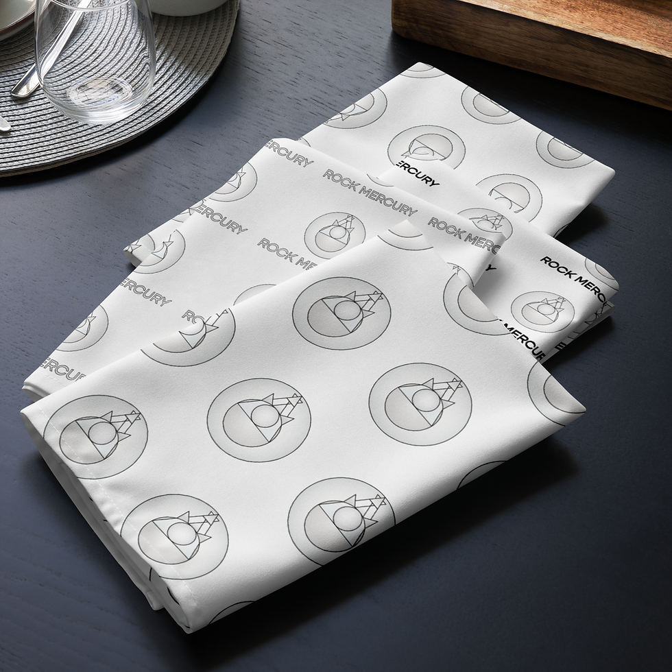Thumbnail: Rock Mercury Cloth napkin set