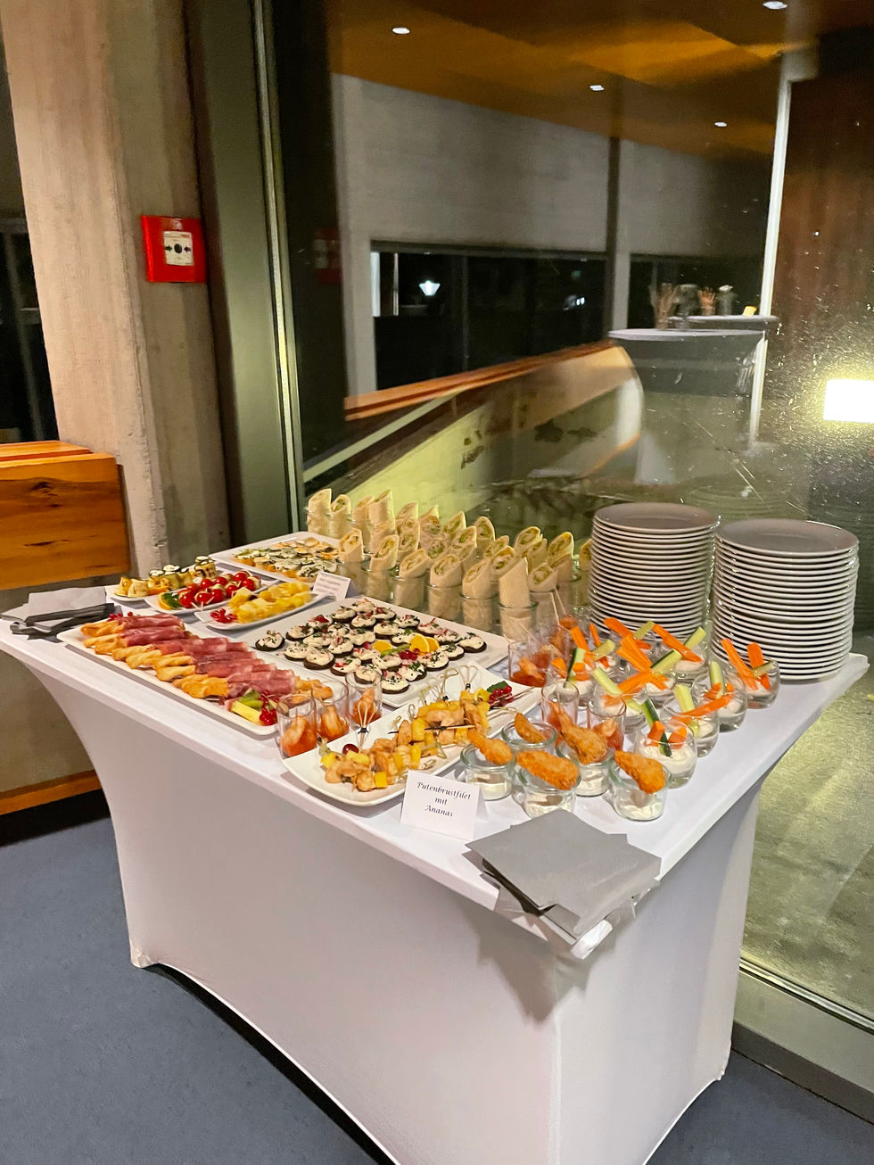 Das Event-Equipment von EXIT Catering, das für die reibungslose Durchführung der Jubiläumsfeier der Hochschule für Musik Detm