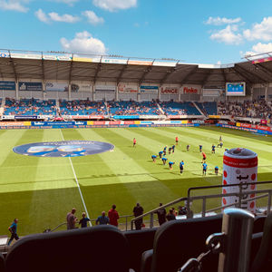 Exklusives VIP-Catering von EXIT Catering während eines Fußballspiels in der Benteler Arena.