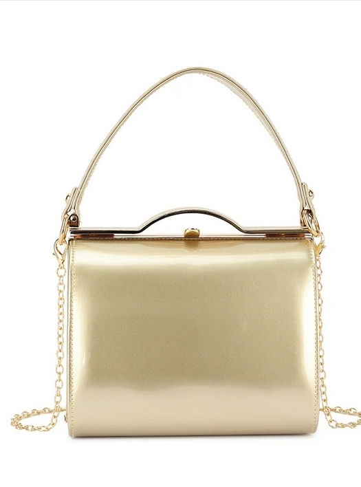 Thumbnail: Patent Top Handle Bag  - 5 Colours Style 16688
