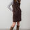 Thumbnail: Lily And Me Belle Stretch Cotton Jumbo Dress Chocolate