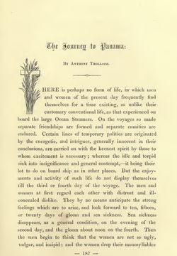 The Journey to Panama