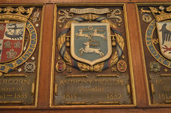 Trollope plaque at Harrow School
