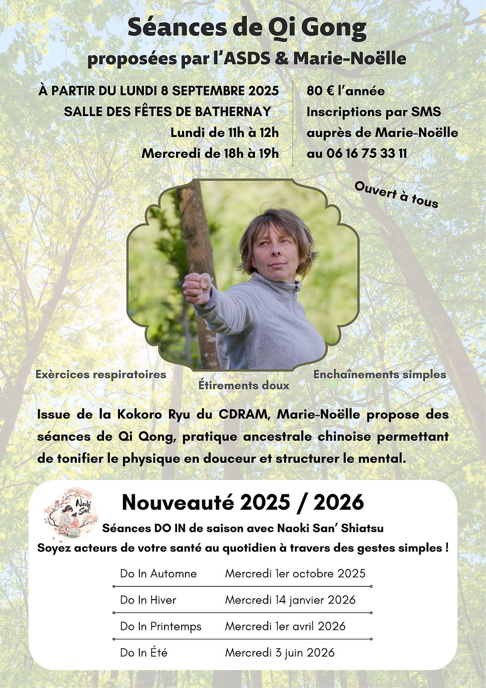 Séance Do In Naoki San Hiver à Bathernay