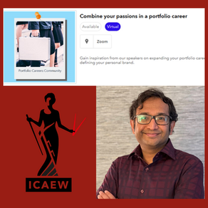 ICAEW “Combine your passions in a portfolio career” webinar