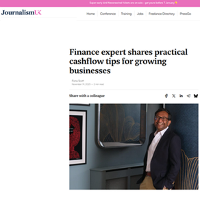 Romesh shares practical Cashflow tips with Journalism UK