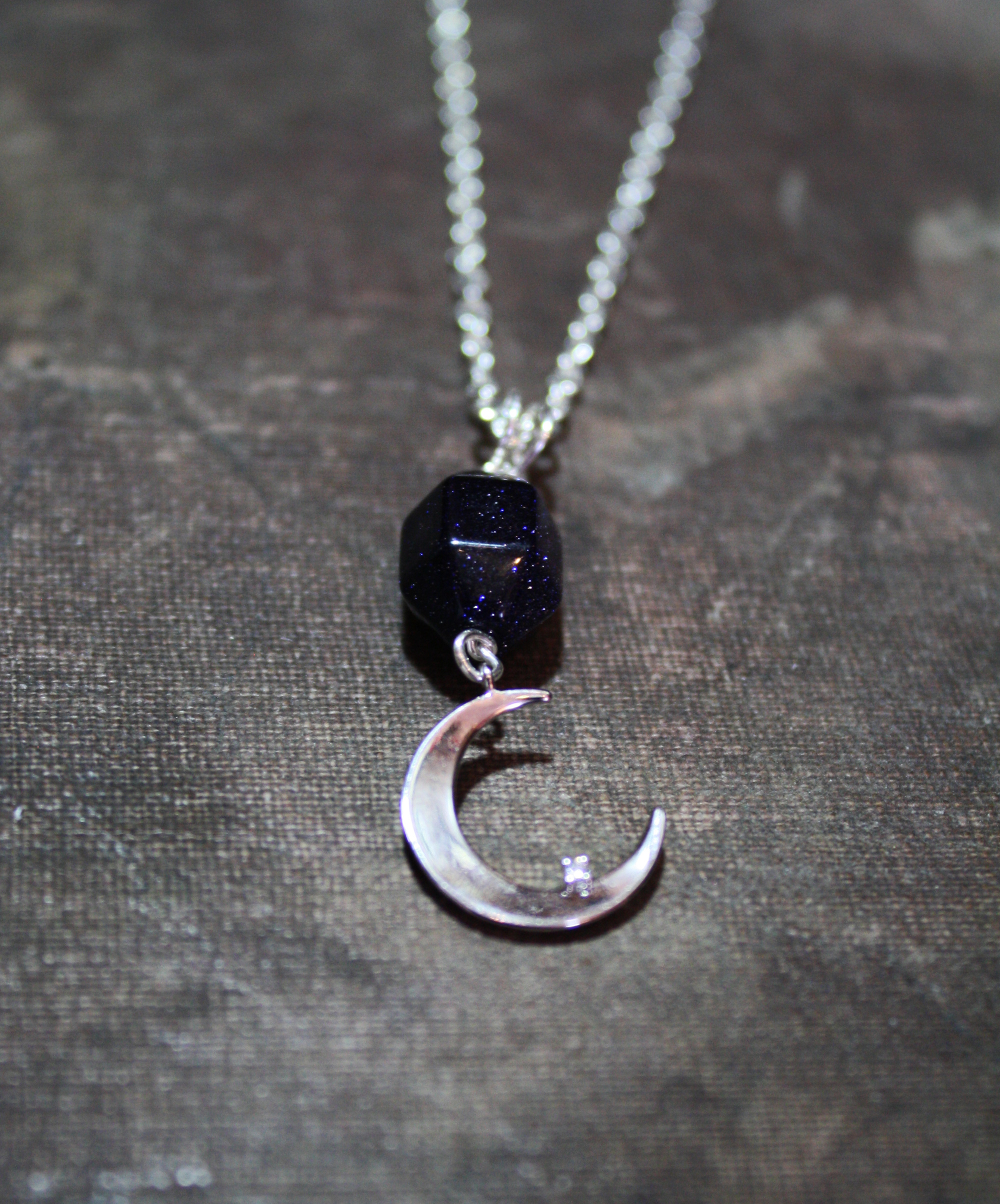 crescent moon and star necklace