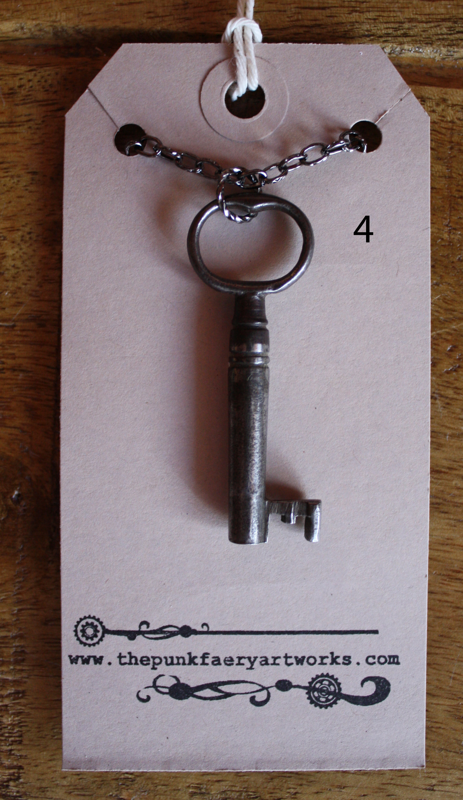 steampunk key necklace
