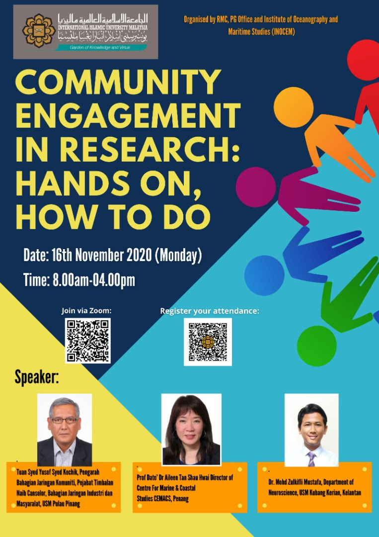 Marine School Community Engagement Talk in Research: Hands On, How to do