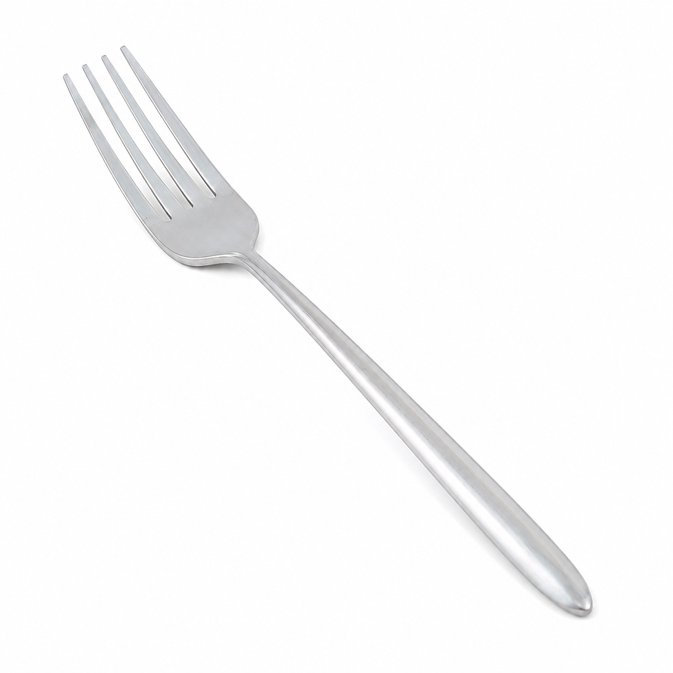 Velo brushed silver flatware fork