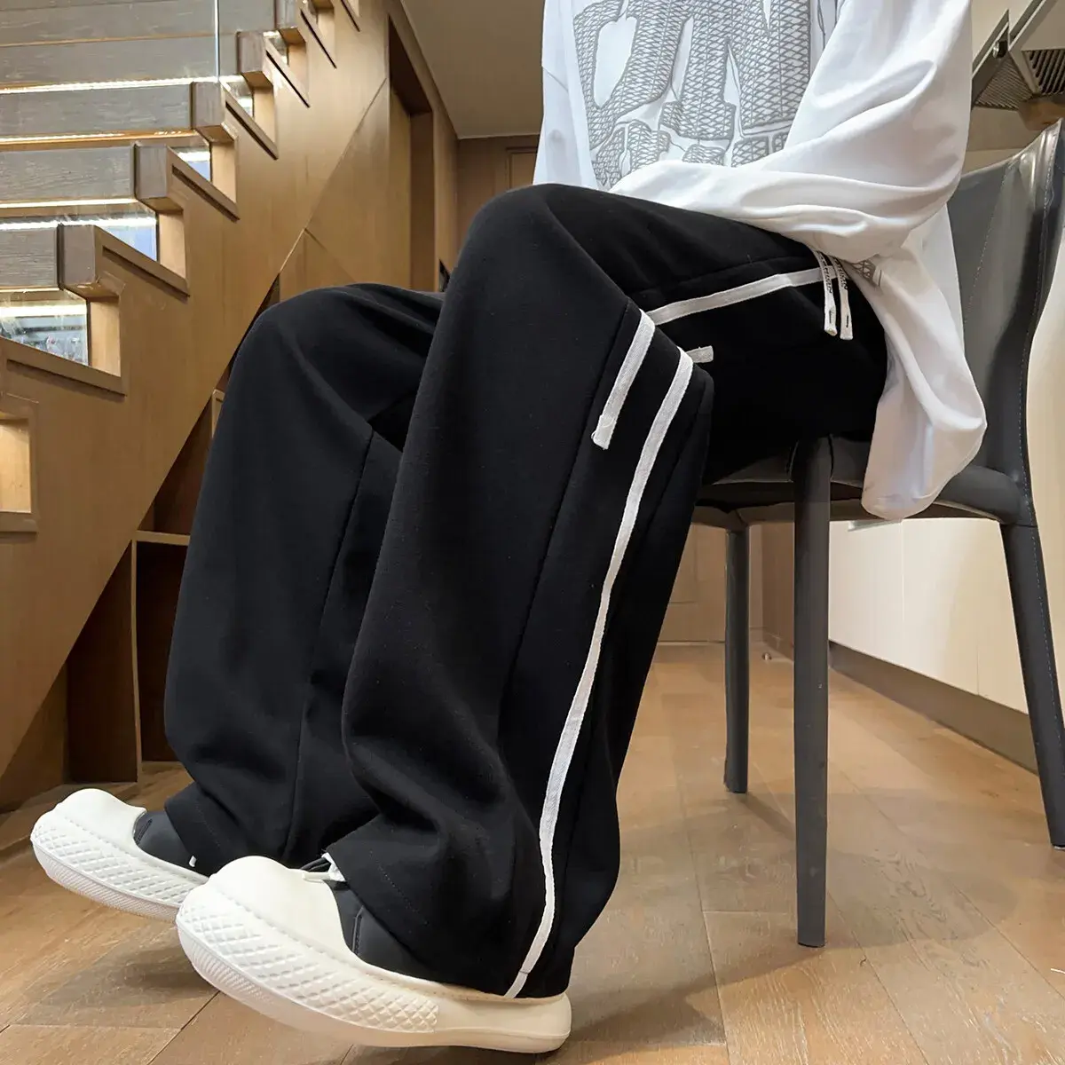 Harajuku Korean Style Wide Leg Sweat Pants
