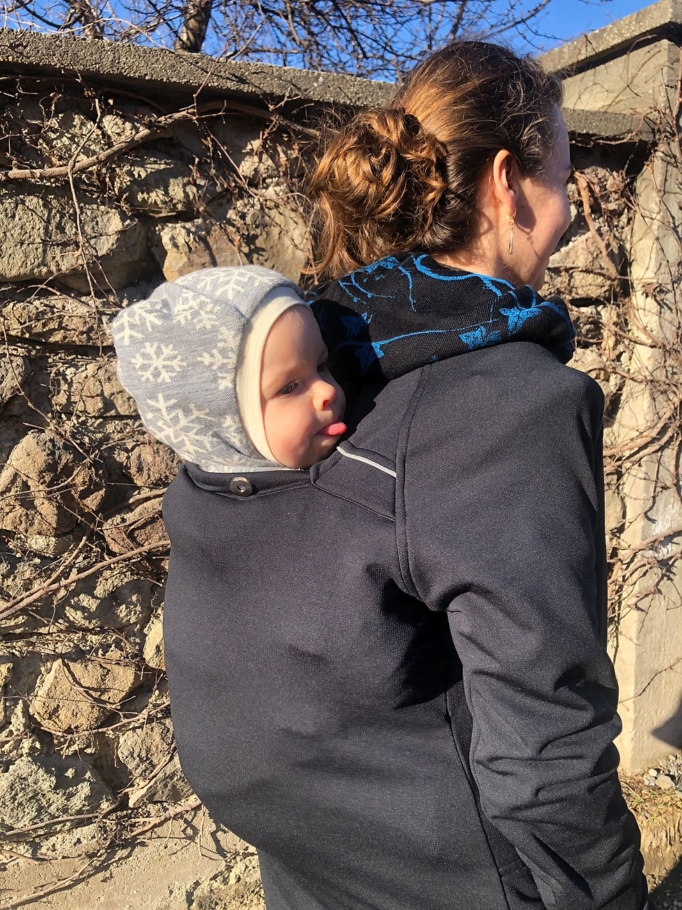 Miniatúra: Mikina 1 XL/XXL  -  nosiaca merino mikina dámska bez vsadky - horčicová