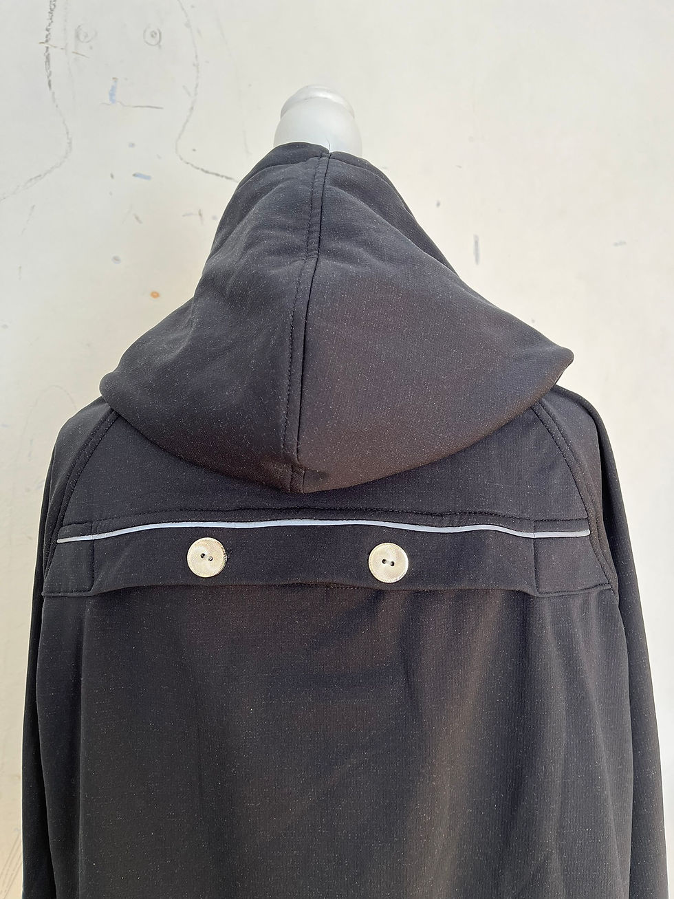 Miniatúra: Mikina 1 M/L  -  nosiaca merino mikina dámska bez vsadky - čierna HP