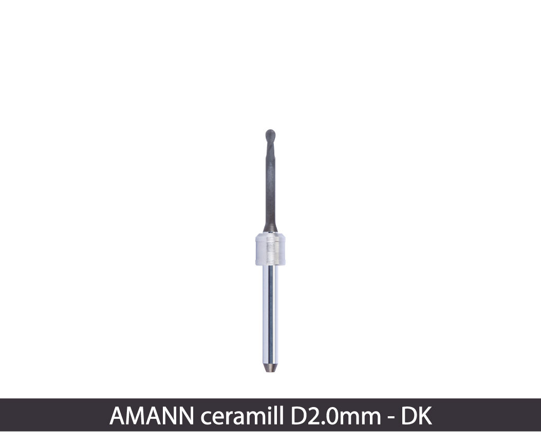 Amann ceramill CAD/CAM Dental Milling Bur 2.0mm x 3mm Diamond Coating