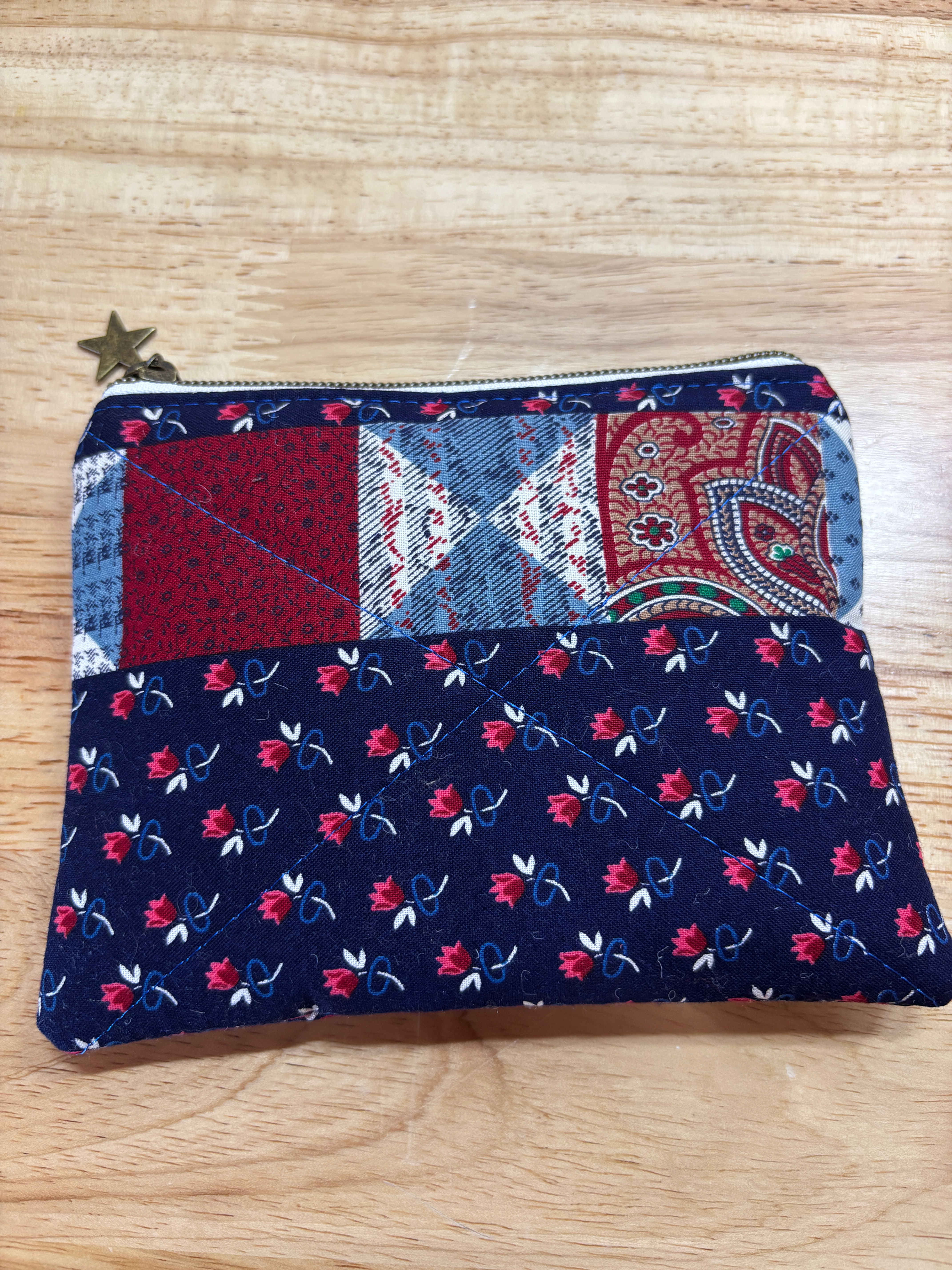 Star Spangled Patchwork Pouch – Reclaimed & Reimagined Collection