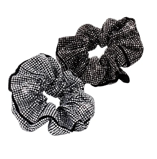 Diamante srunchies