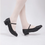 Thumbnail: Leather buckle Tap shoes - Tan & Black