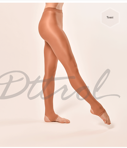 shimmer stirrup stockings