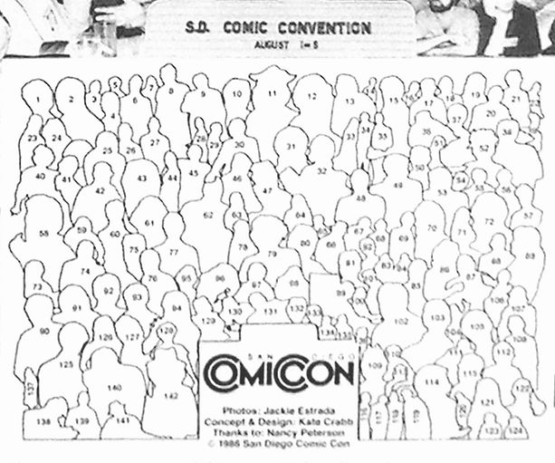 1985 San Diego Comic Convention ComiCon poster Key to people attending_hi_resai.jpg